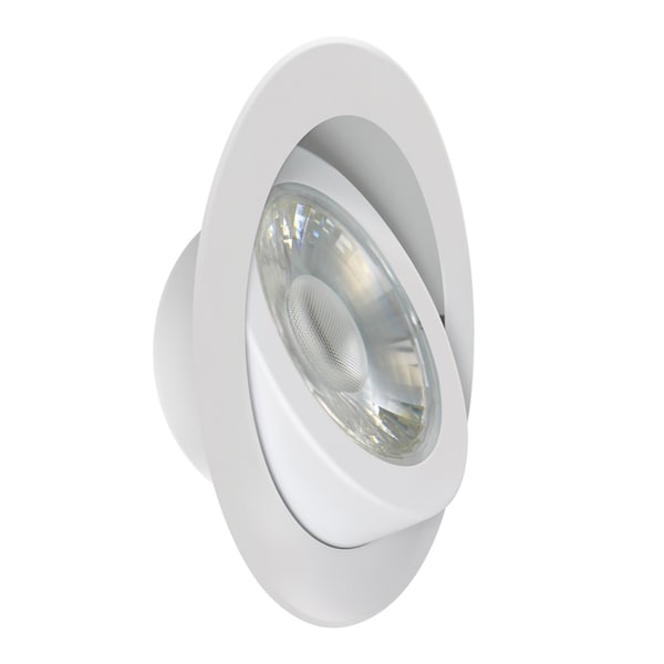 White 6 In. W Aluminum LED Recessed Downlight 65 W